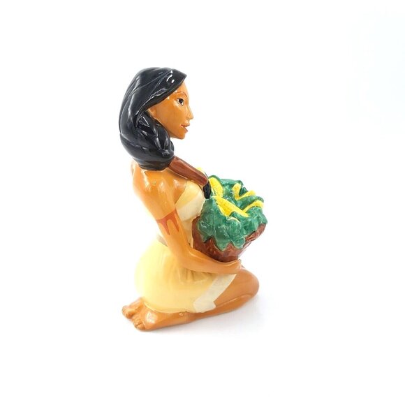 Disney Pocahontas Figurine Holding Corn Basket Collectible Bank Enesco VTG - Picture 5 of 6